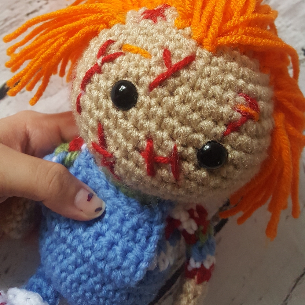 Crochet Chucky Inspired Amigurumi - Picture 7 of 16